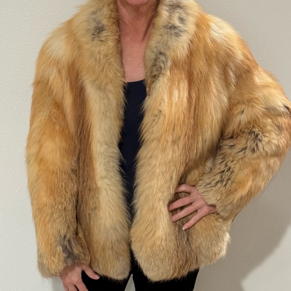 Luxurious Custom Vintage Fox Fur Coat